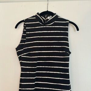 elizabeth and james white and blue striped tank dress